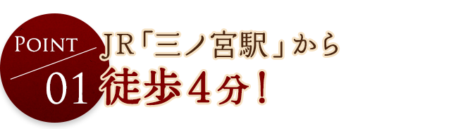 JR「三ノ宮駅」から4分